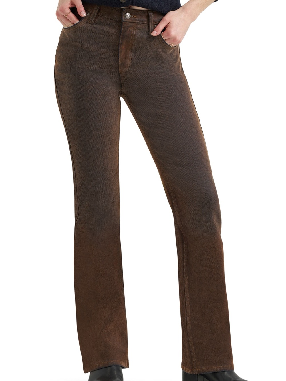 Banana Republic High-Rise Bootcut Jeans - Slightly Coated Finish - Size 25/0